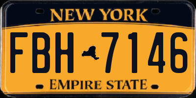 NY license plate FBH7146