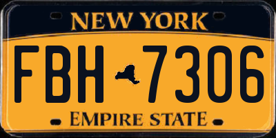 NY license plate FBH7306