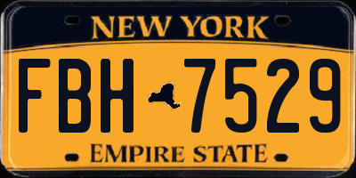 NY license plate FBH7529