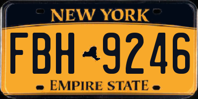 NY license plate FBH9246
