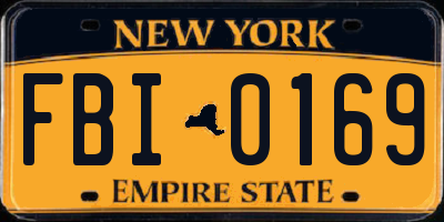 NY license plate FBI0169