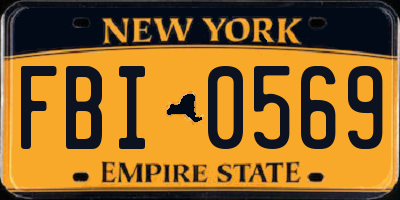 NY license plate FBI0569