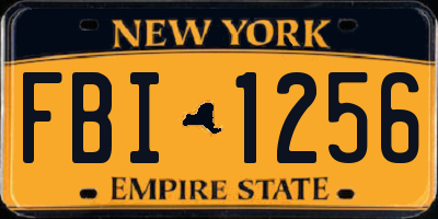 NY license plate FBI1256