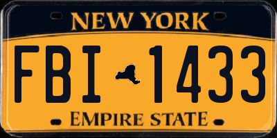 NY license plate FBI1433