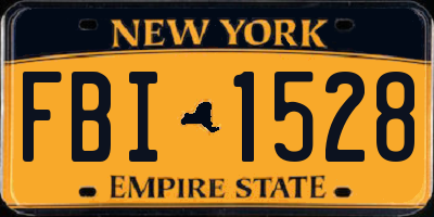 NY license plate FBI1528