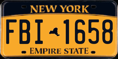 NY license plate FBI1658