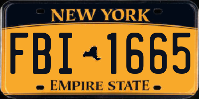 NY license plate FBI1665
