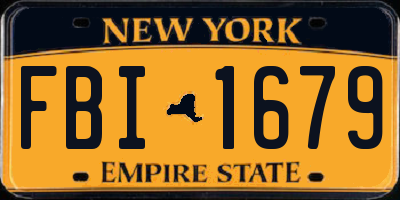 NY license plate FBI1679