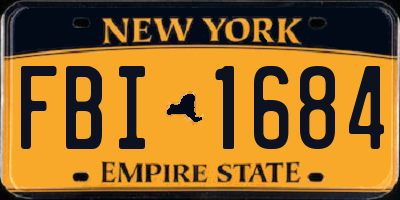NY license plate FBI1684