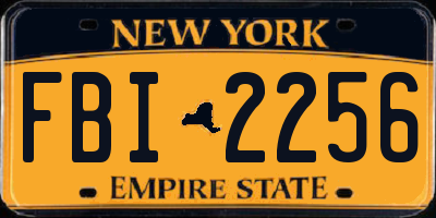 NY license plate FBI2256
