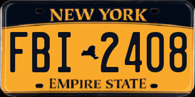 NY license plate FBI2408