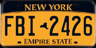 NY license plate FBI2426