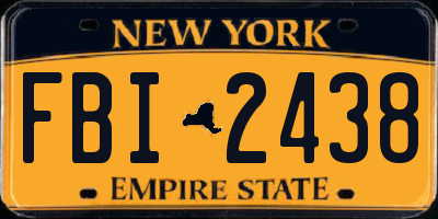 NY license plate FBI2438