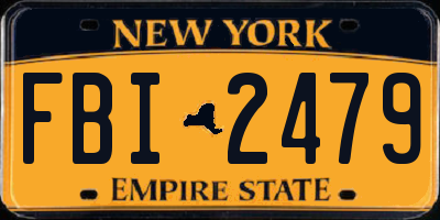 NY license plate FBI2479