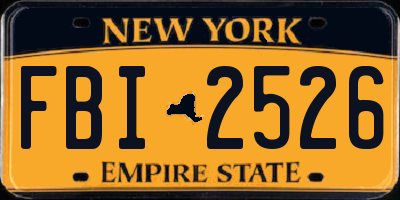 NY license plate FBI2526
