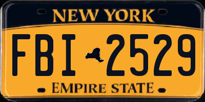 NY license plate FBI2529
