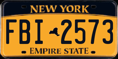 NY license plate FBI2573