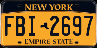 NY license plate FBI2697