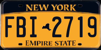 NY license plate FBI2719