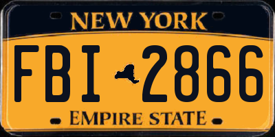 NY license plate FBI2866