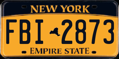 NY license plate FBI2873