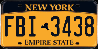 NY license plate FBI3438