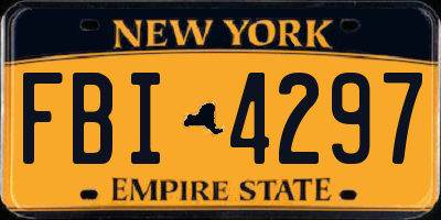 NY license plate FBI4297