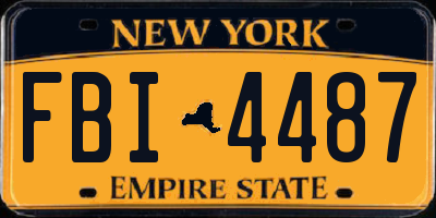 NY license plate FBI4487