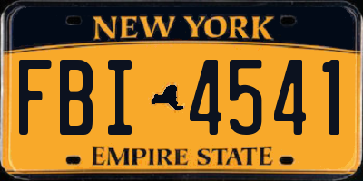 NY license plate FBI4541