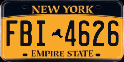 NY license plate FBI4626