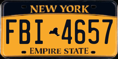 NY license plate FBI4657