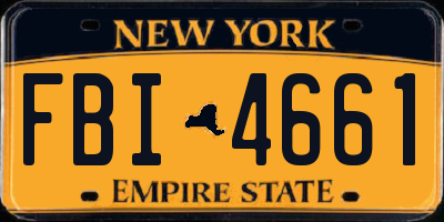 NY license plate FBI4661