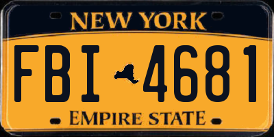 NY license plate FBI4681