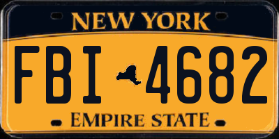 NY license plate FBI4682