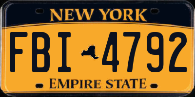 NY license plate FBI4792