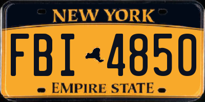 NY license plate FBI4850