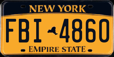NY license plate FBI4860