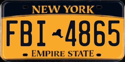 NY license plate FBI4865