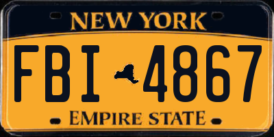 NY license plate FBI4867