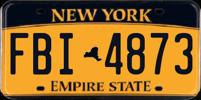 NY license plate FBI4873