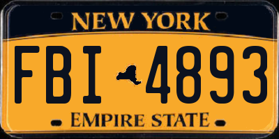 NY license plate FBI4893