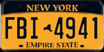 NY license plate FBI4941