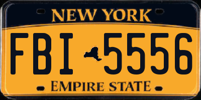 NY license plate FBI5556