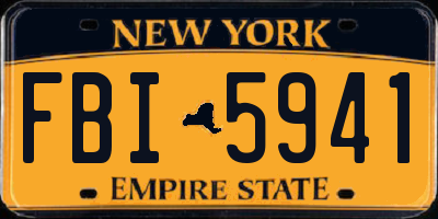 NY license plate FBI5941