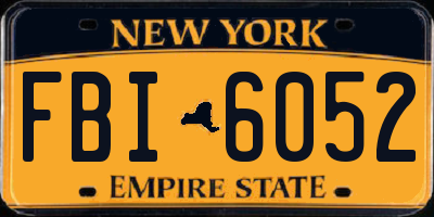 NY license plate FBI6052