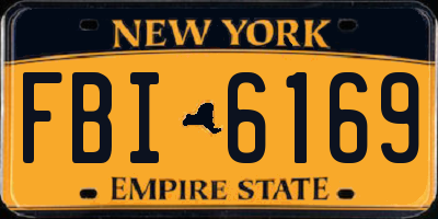 NY license plate FBI6169