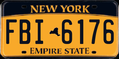 NY license plate FBI6176