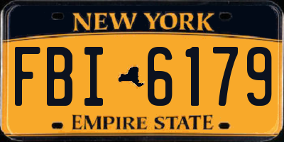 NY license plate FBI6179
