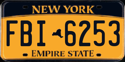 NY license plate FBI6253
