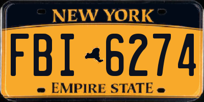 NY license plate FBI6274